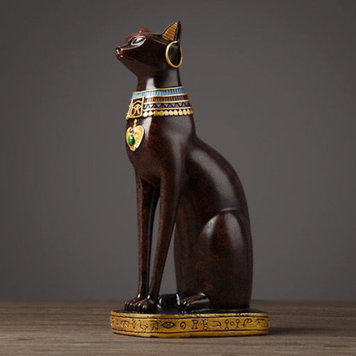 Esculturas Gatos Egípcios Vermelho 330