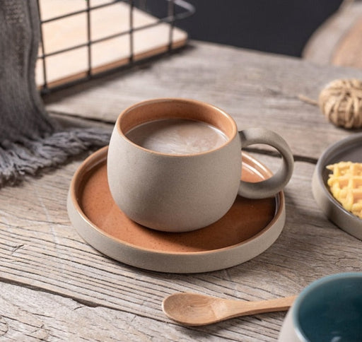 Xicara Latte Com Placa De Ceramica- 300Ml 22